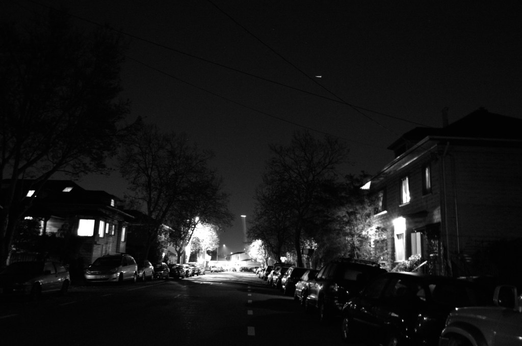 Search Lights on the Second Night of the People's Indictment (Protest Series), Berkeley CA, Winter 2014